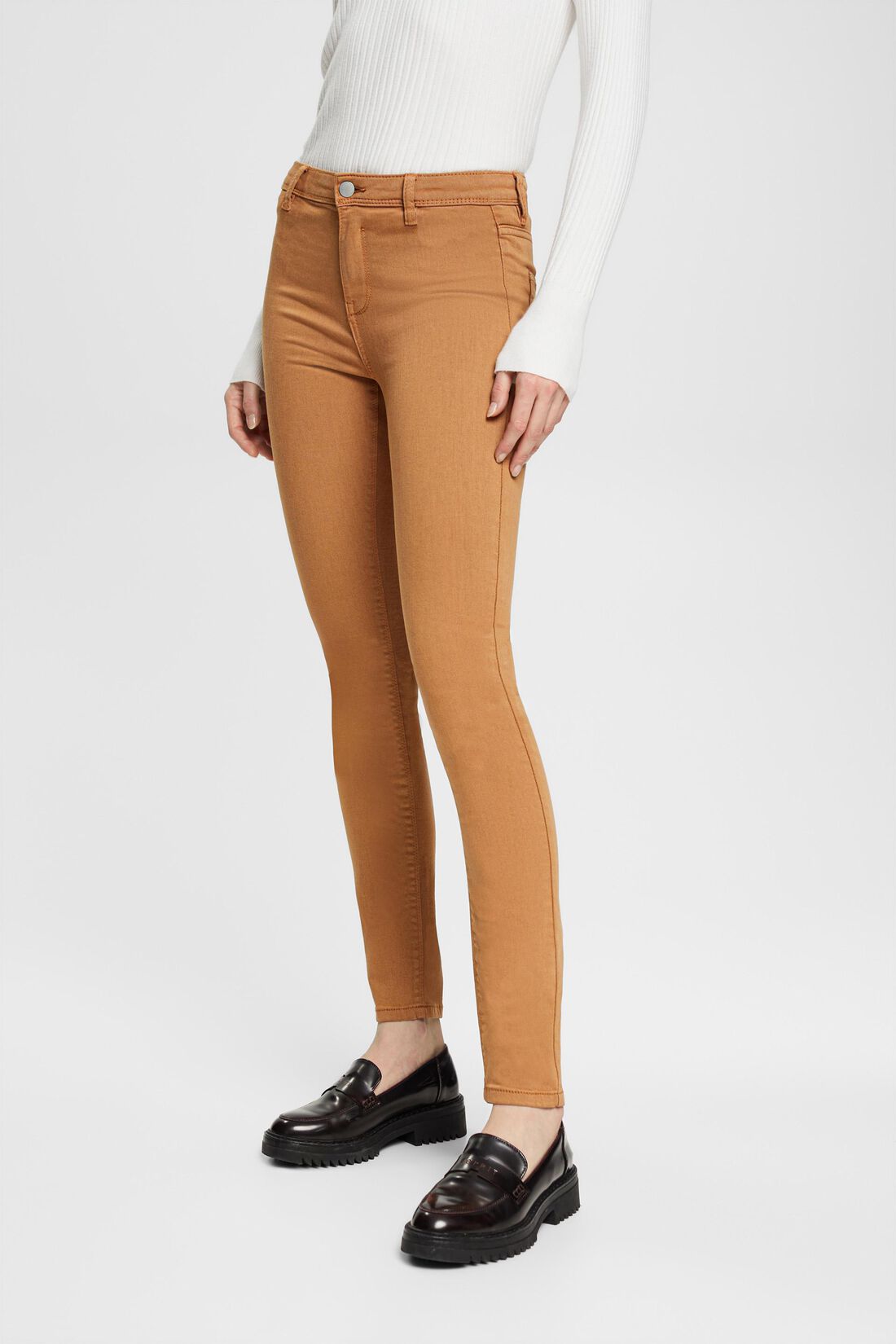 Stretchige Slim-Fit-Hose mit mittelhohem Bund