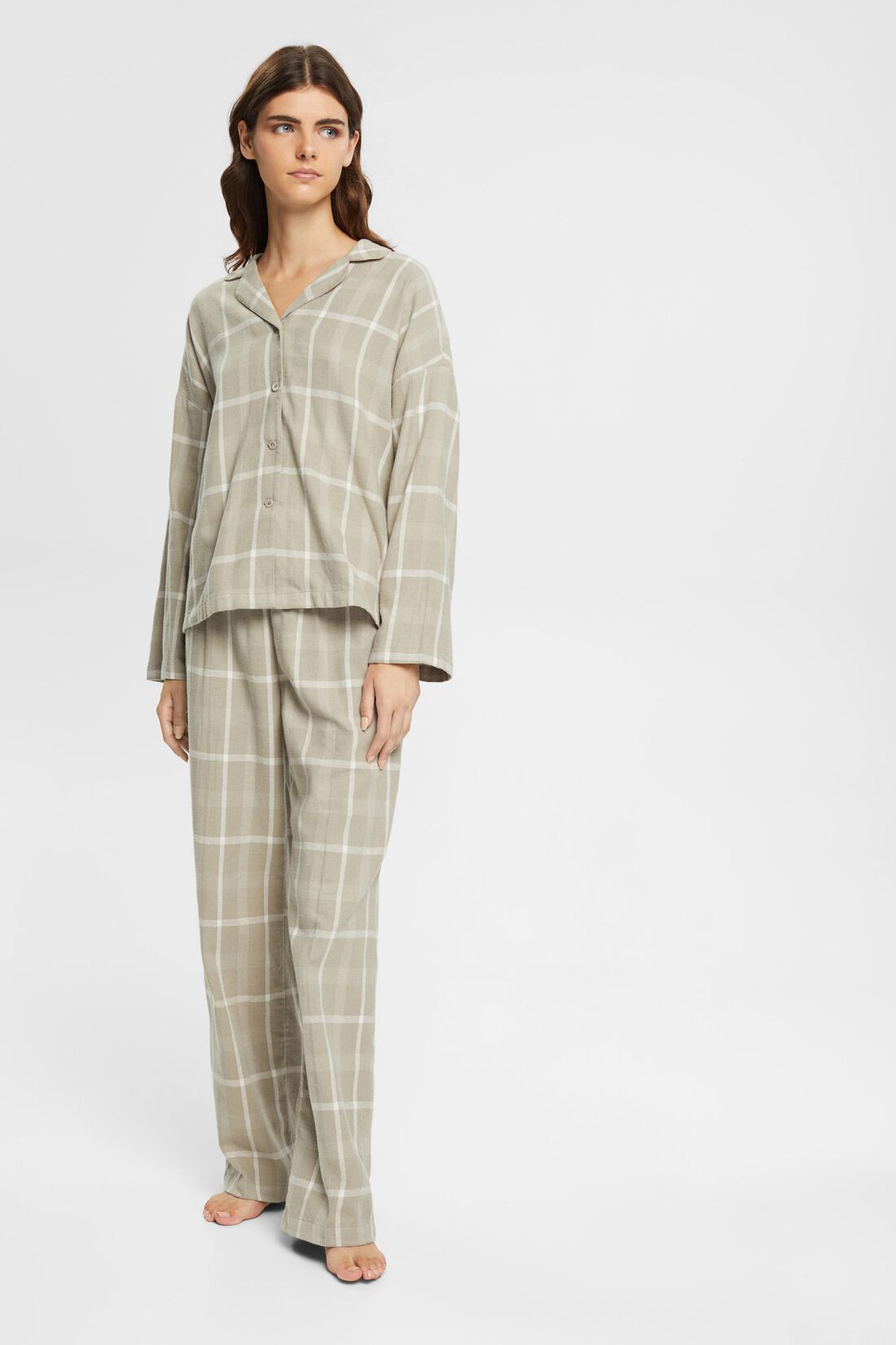 Pyjama-Set aus kariertem Flanell