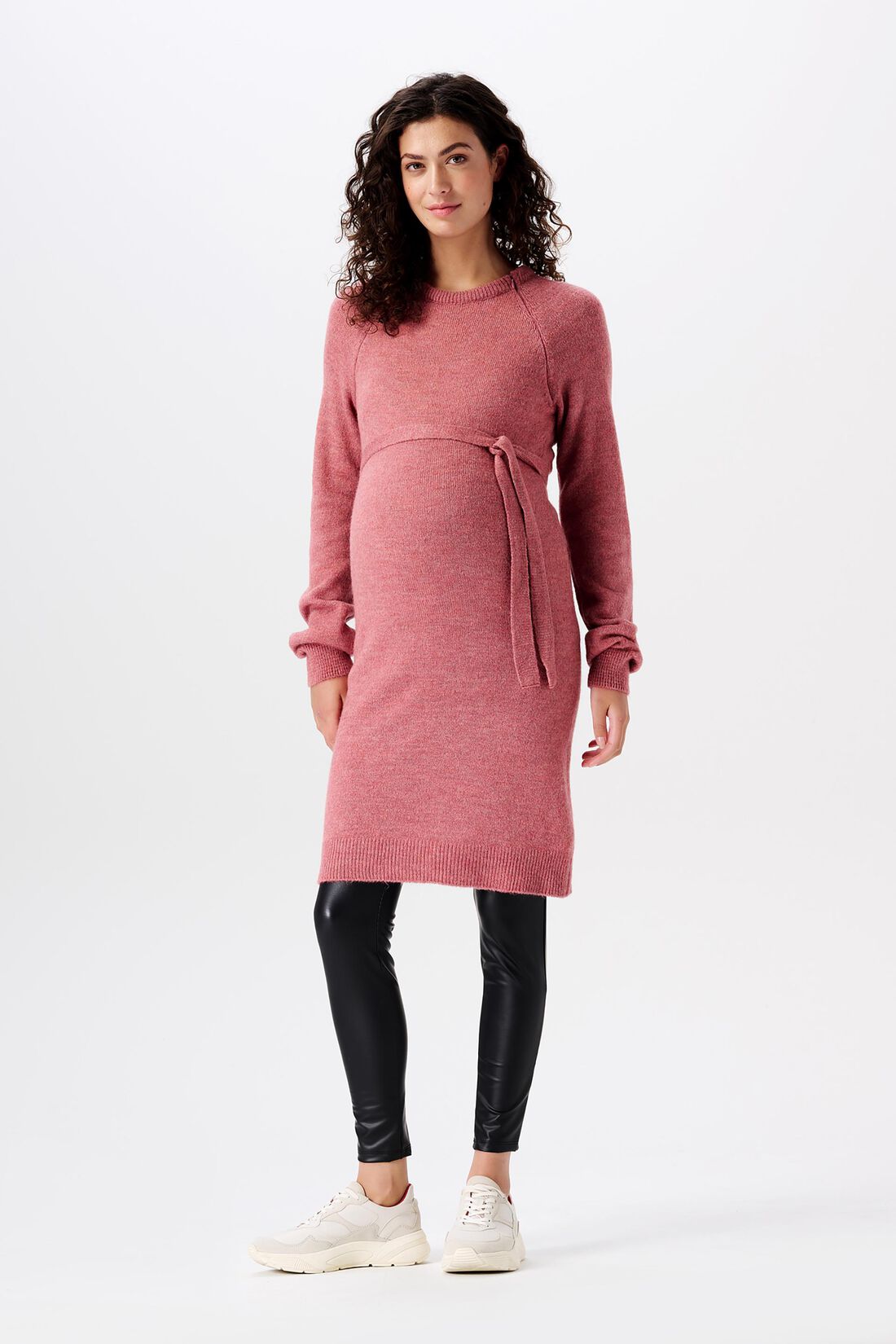 Umstands-Leggings in Lederoptik