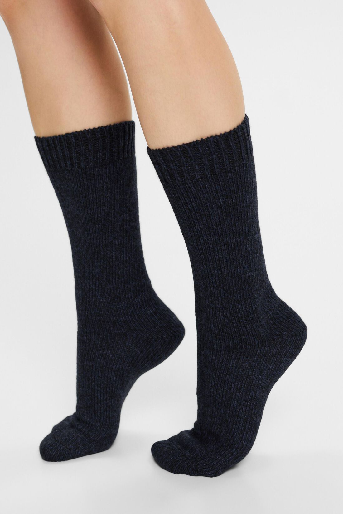 Boot-Socken in Grobstrick mit Wolle