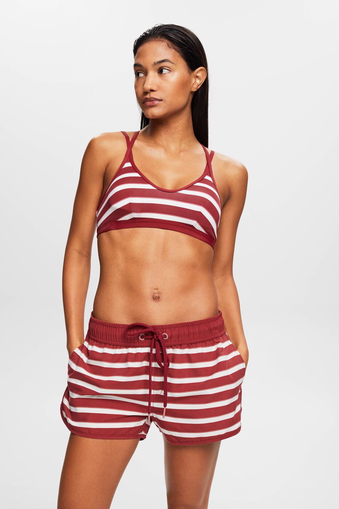 Gestreifte Beach-Shorts