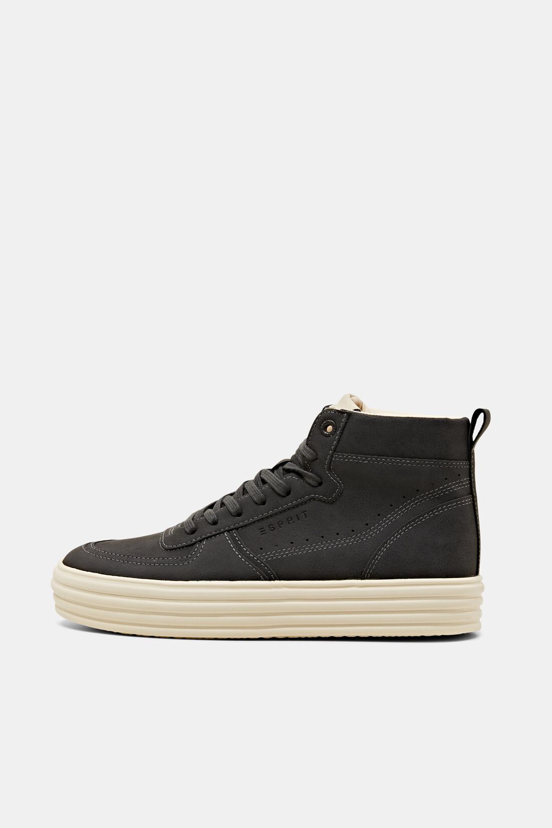 High Top-Sneaker in Glattlederoptik