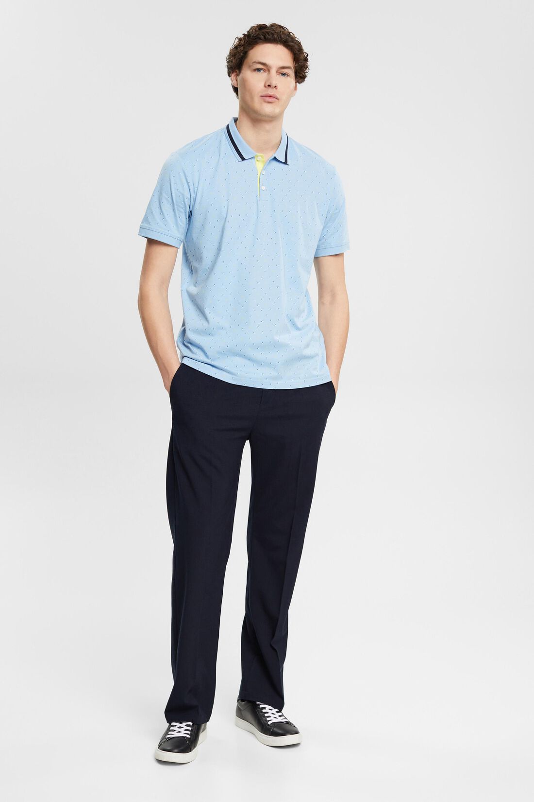 Poloshirt mit Allover-Muster