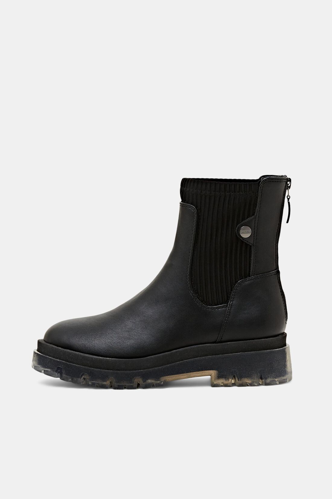 Grobe Boots in Lederoptik