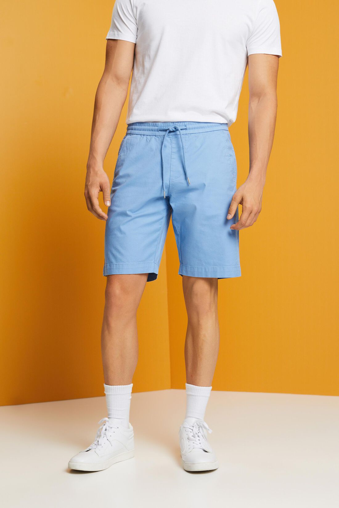 Shorts aus Baumwolltwill