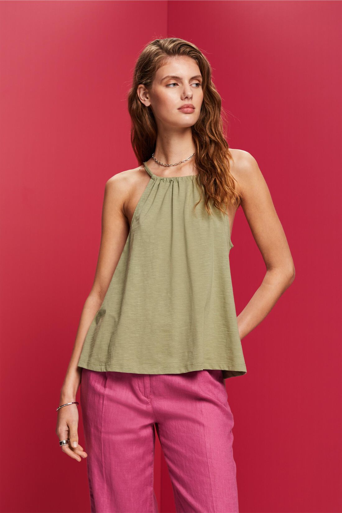 Jersey-Camisole, 100 % Baumwolle