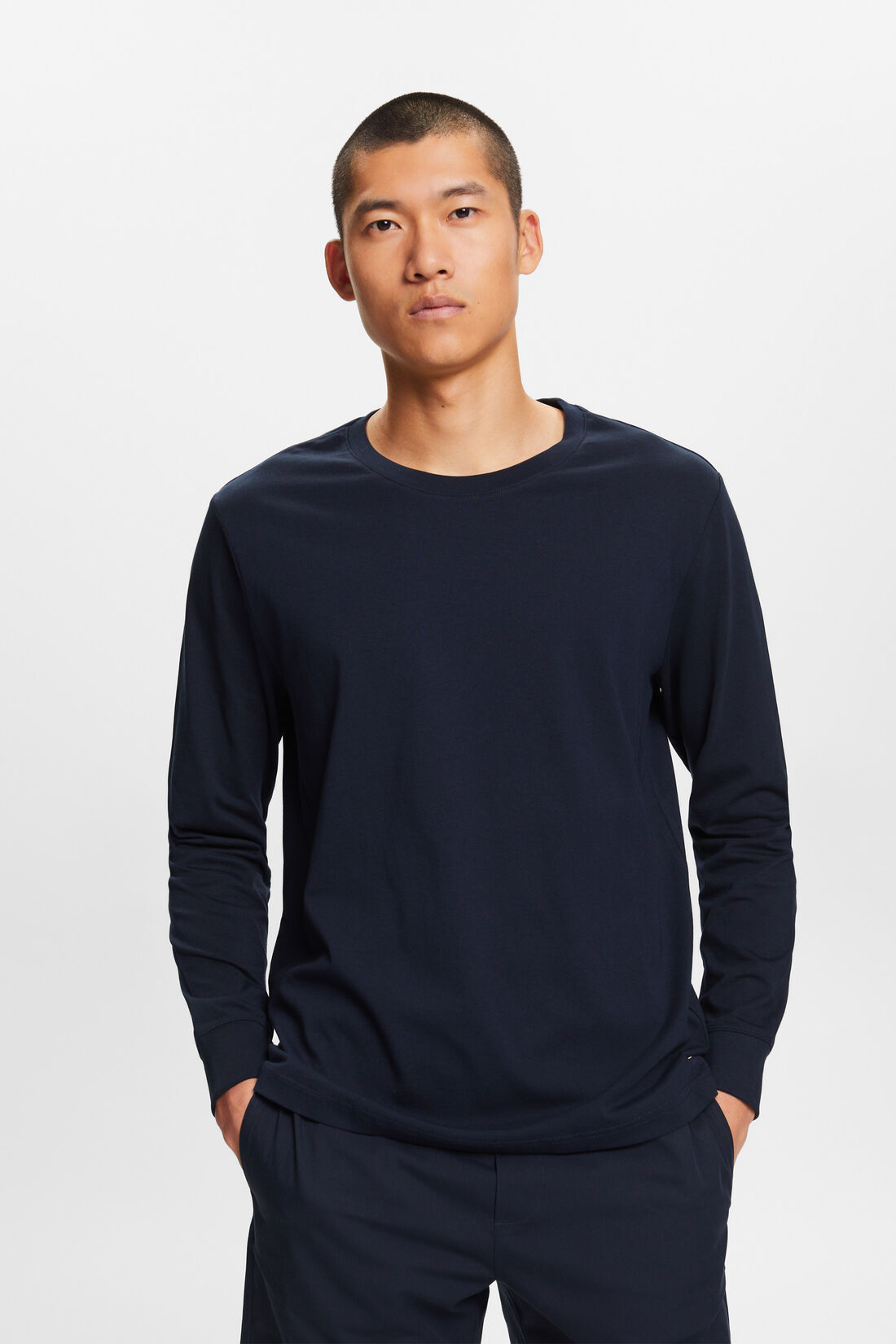 Langarm-Top aus Jersey, 100 % Baumwolle