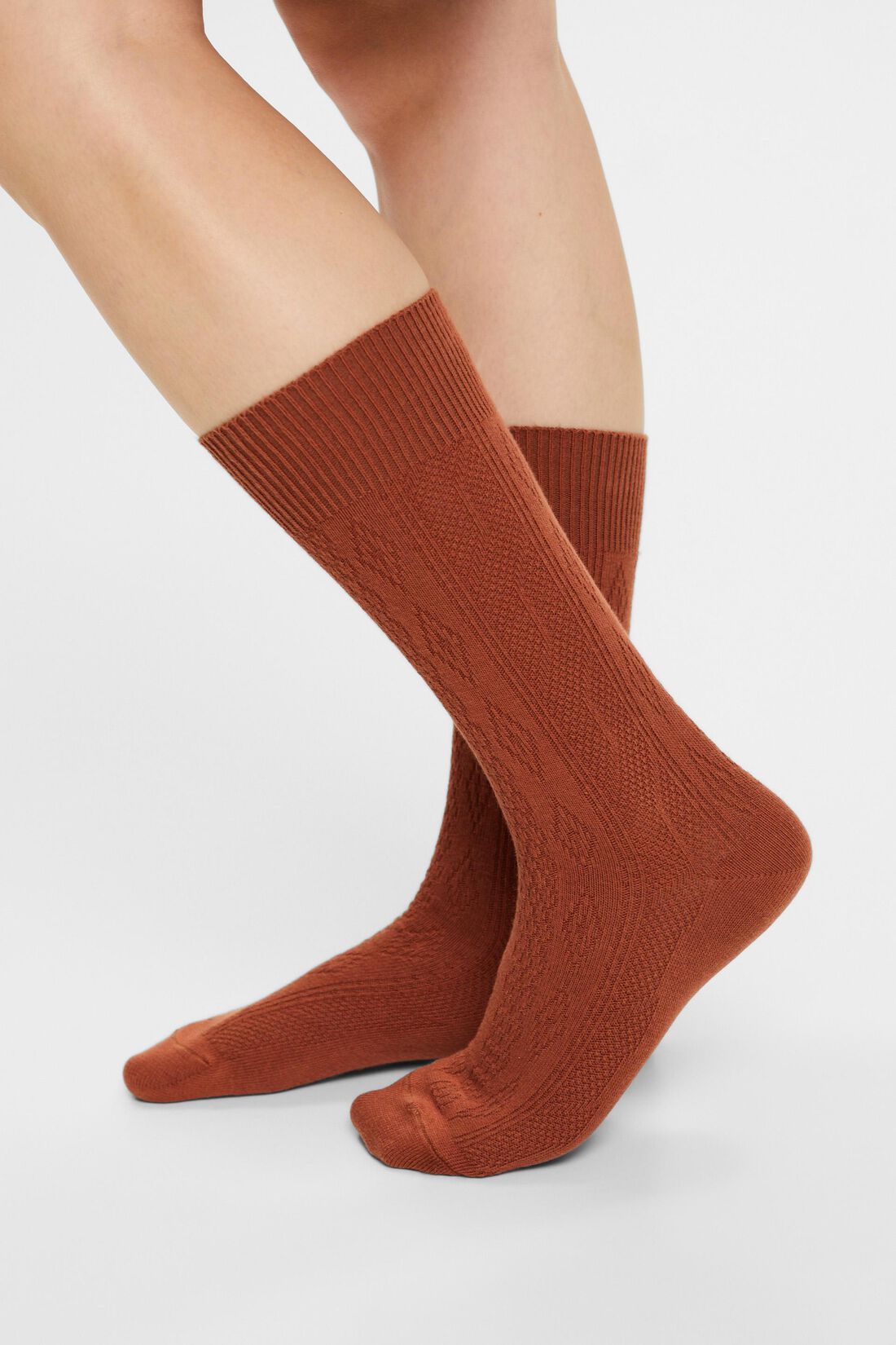 Socken aus Zopfstrick