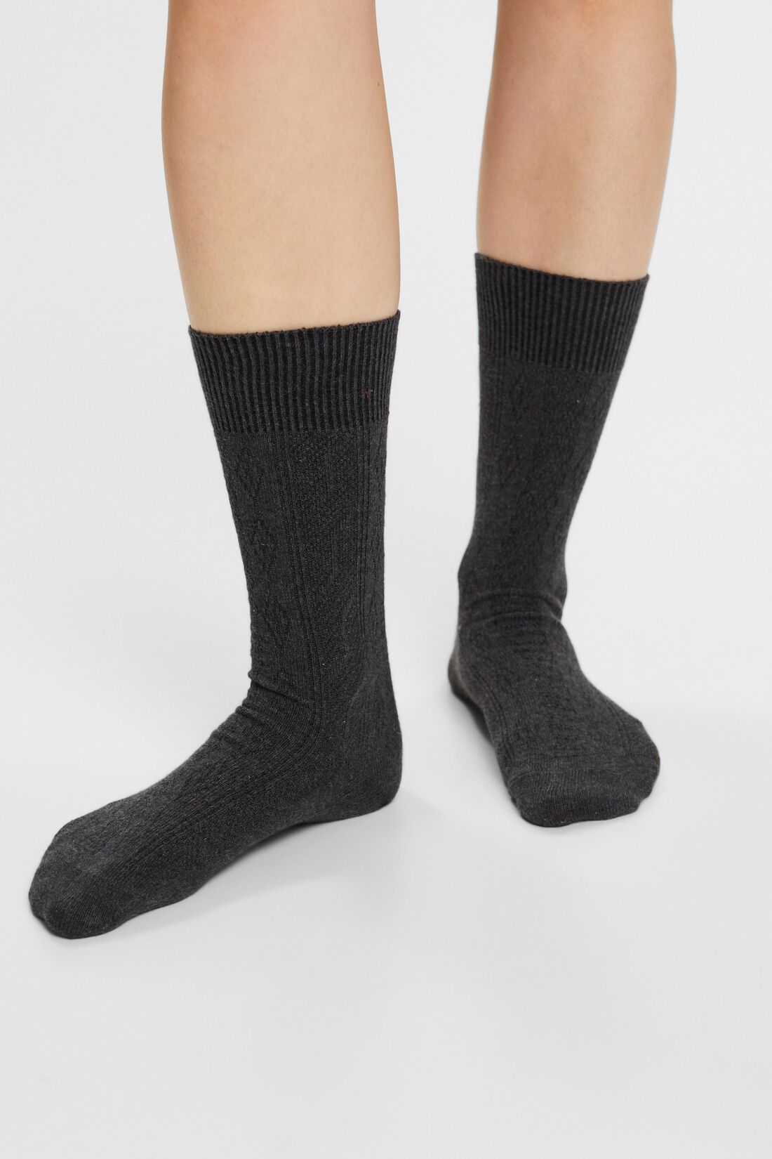 Socken aus Zopfstrick