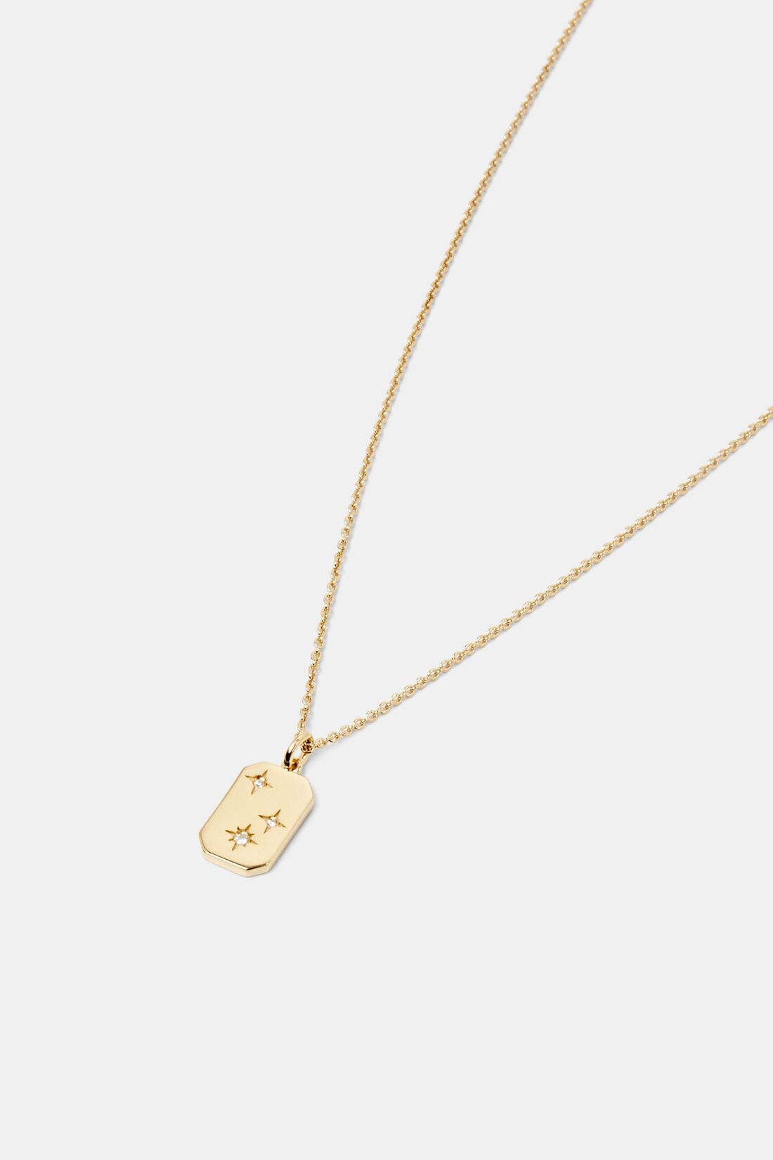 Kette mit Zirkonia-Anh&auml;nger, Sterling Silber