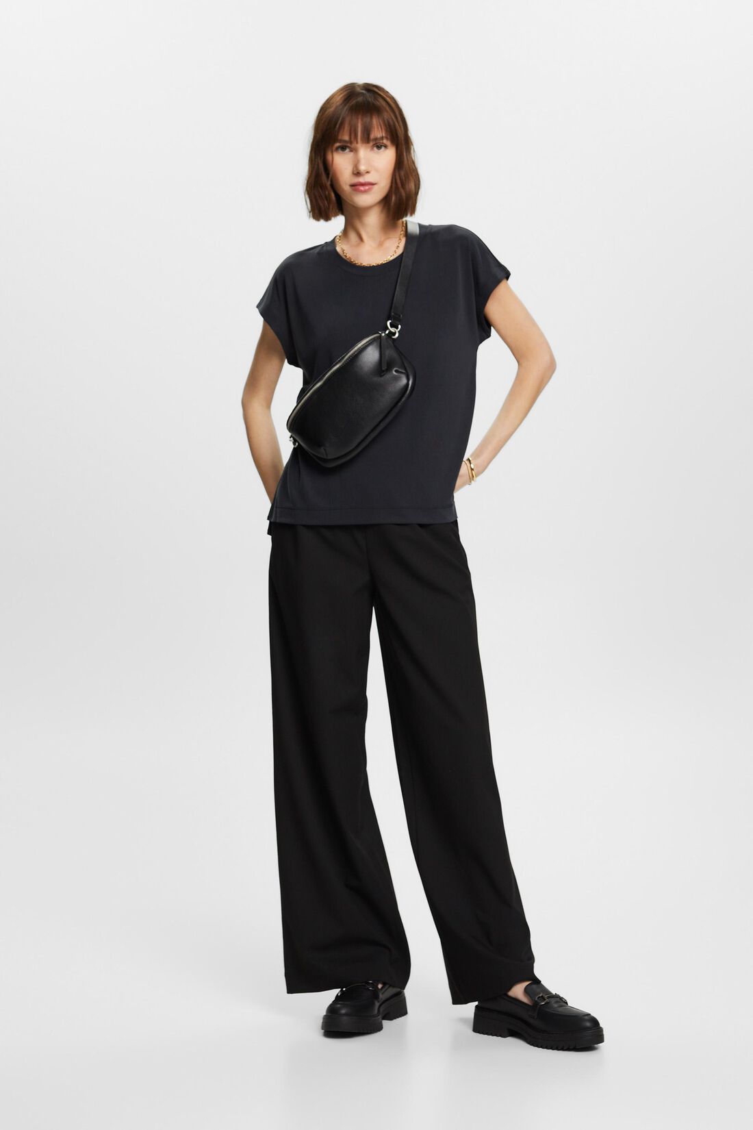 Unifarbenes T-Shirt