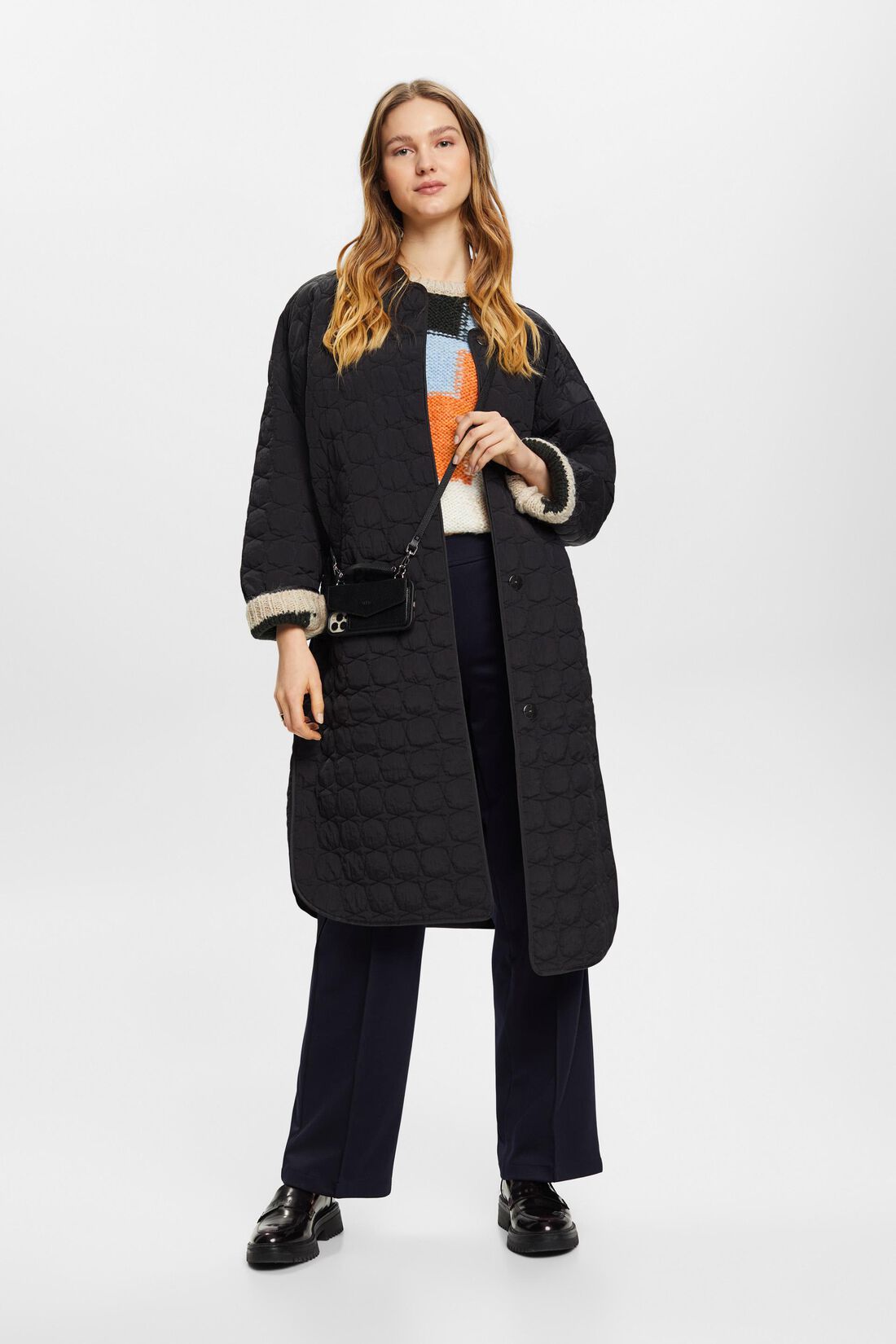 Gewebte Hose mit weitem Bein