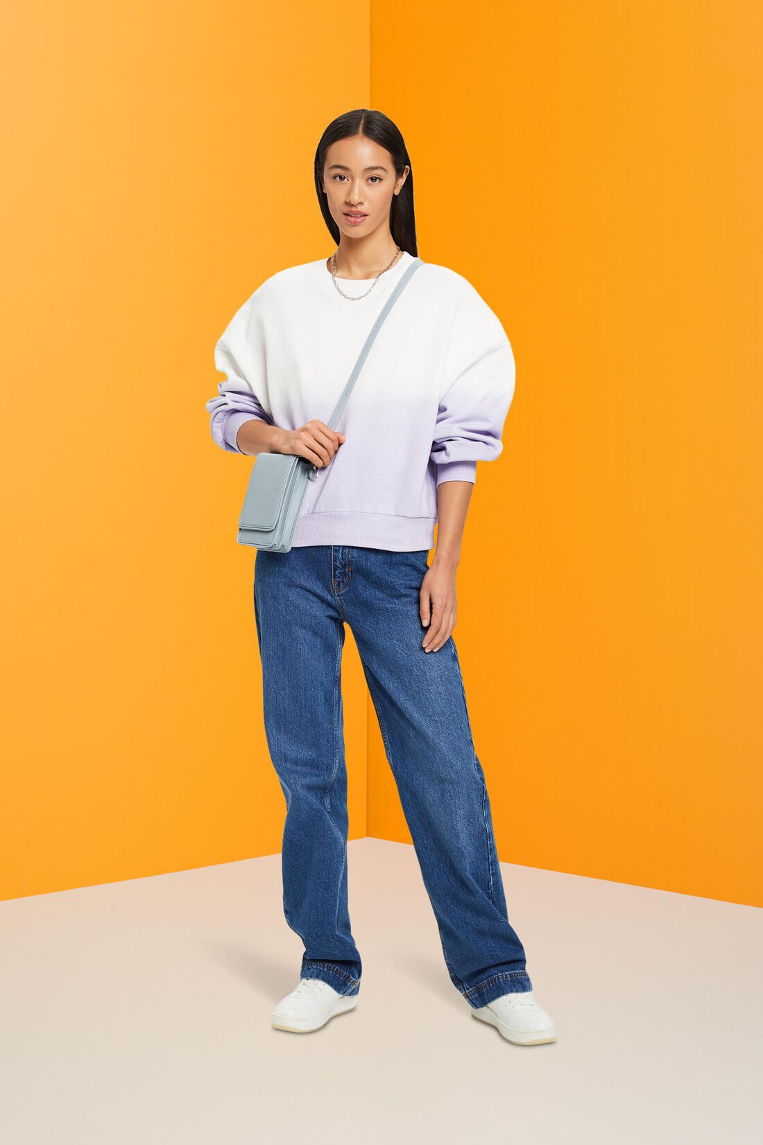 Oversized-Sweatshirt in Ombr&eacute;-Design