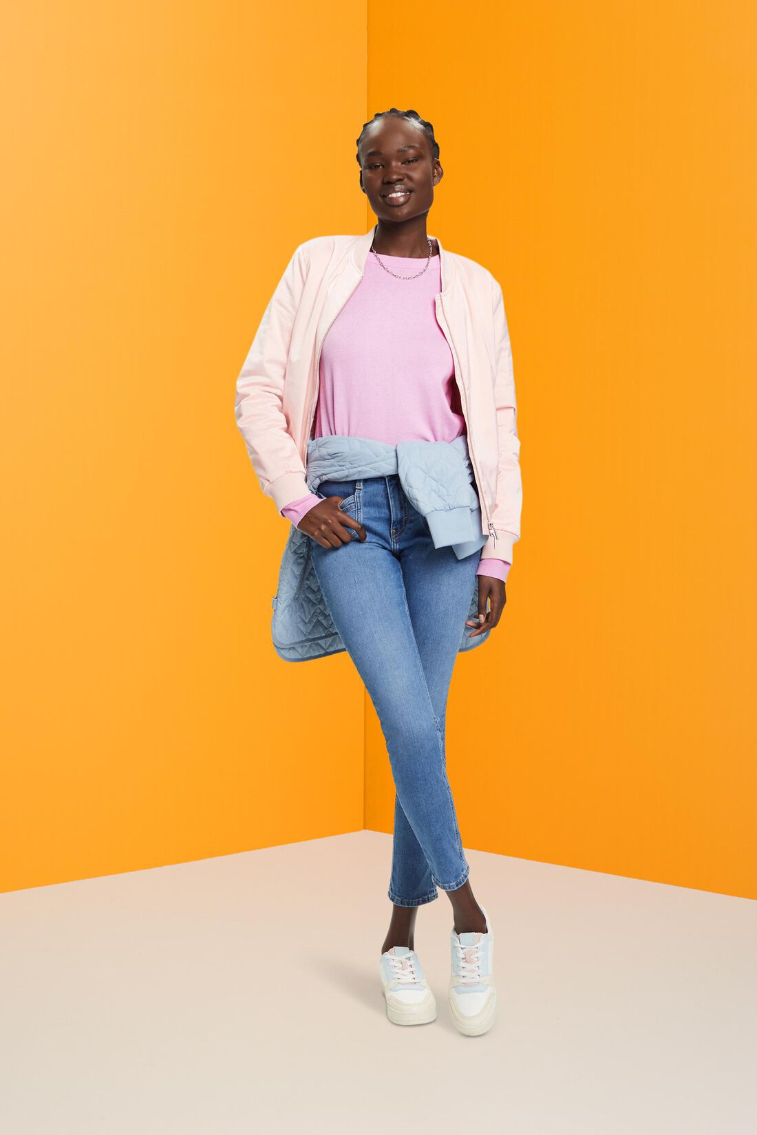 High-Rise-Jeans im Slim Fit
