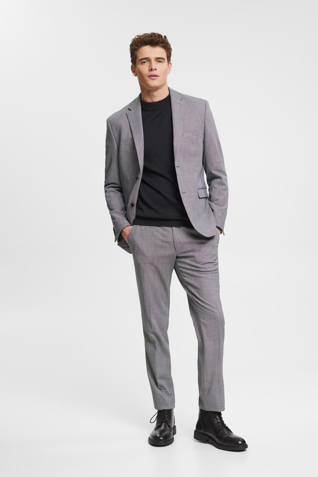 Mix & Match: Blazer mit Birdseye-Muster