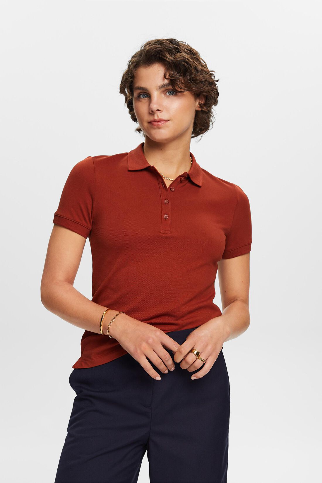 Charakteristisches Piqu&eacute;-Poloshirt