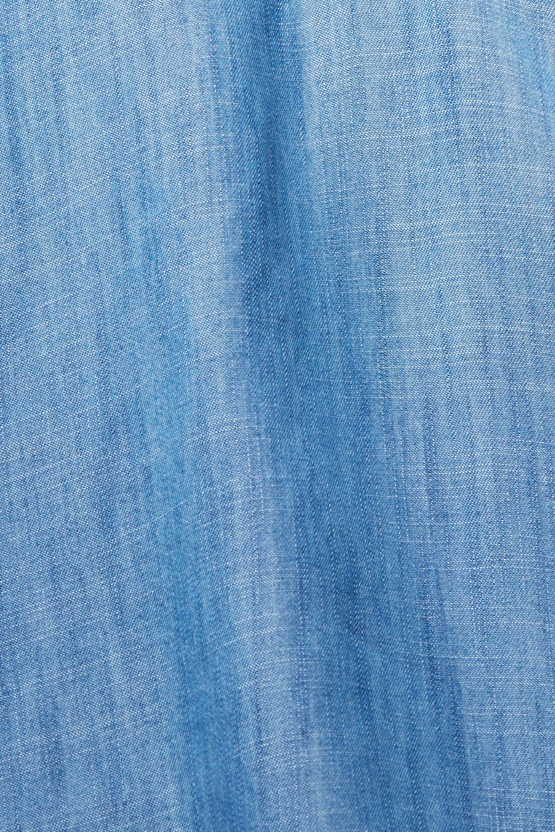 Aus TENCEL&trade;: Bluse in Denimoptik