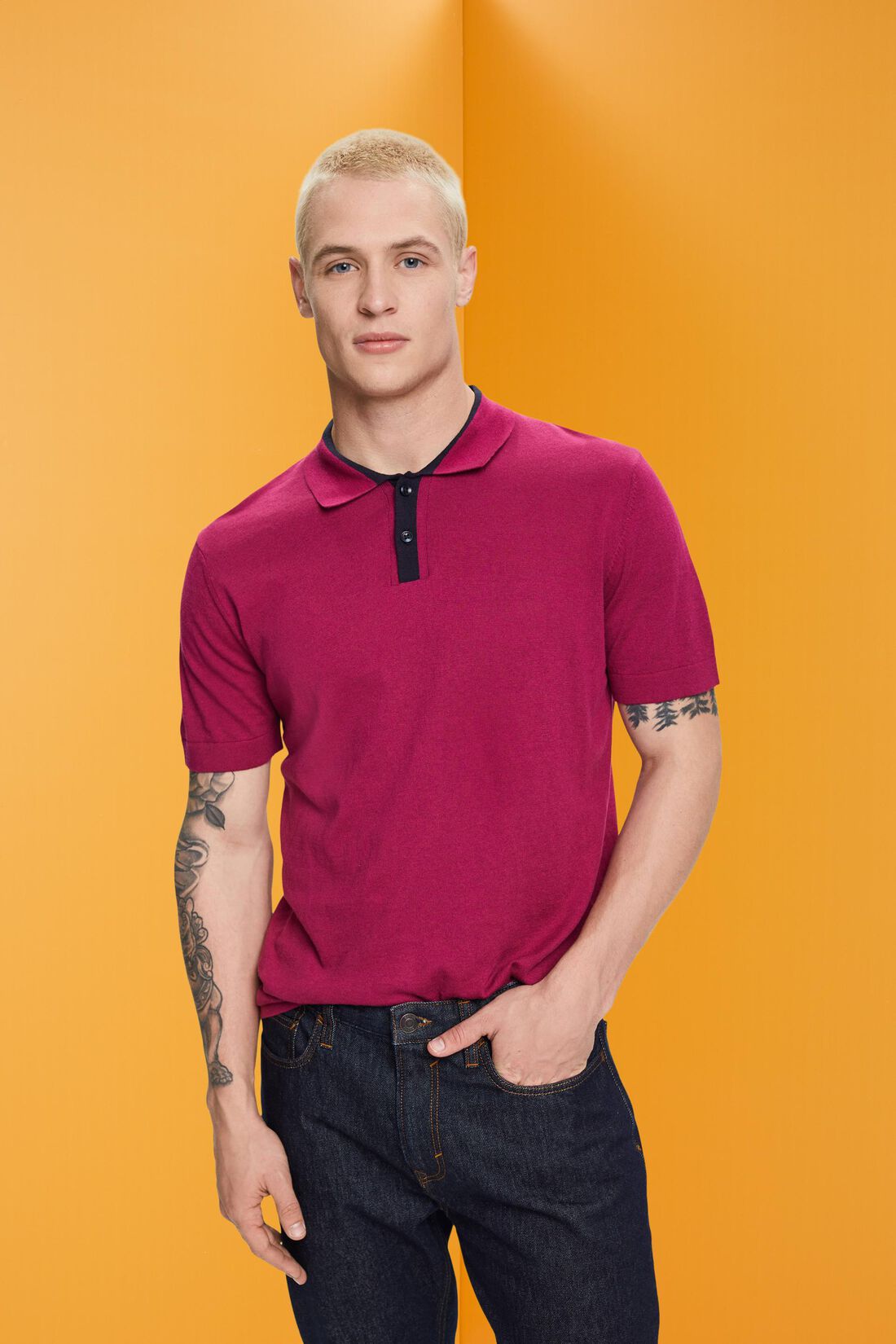 Poloshirt mit TENCEL&trade; und nachhaltiger Baumwolle