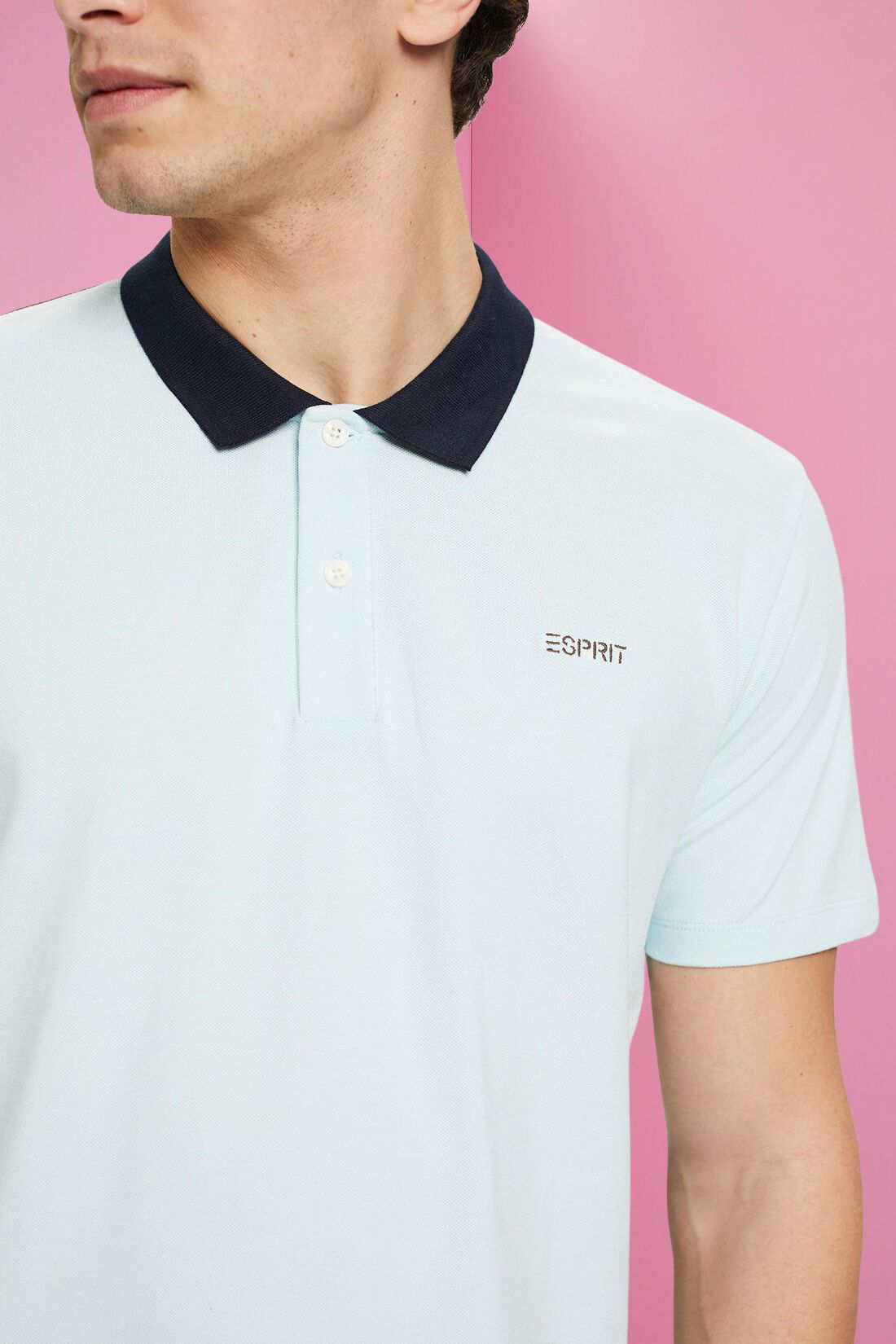 Zweifarbiges Poloshirt