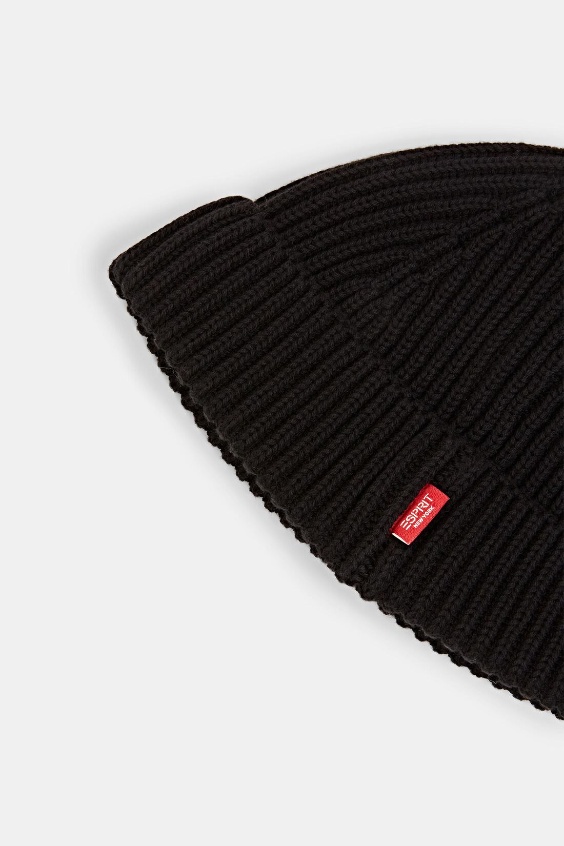 Rippstrick-Beanie, 100% Baumwolle