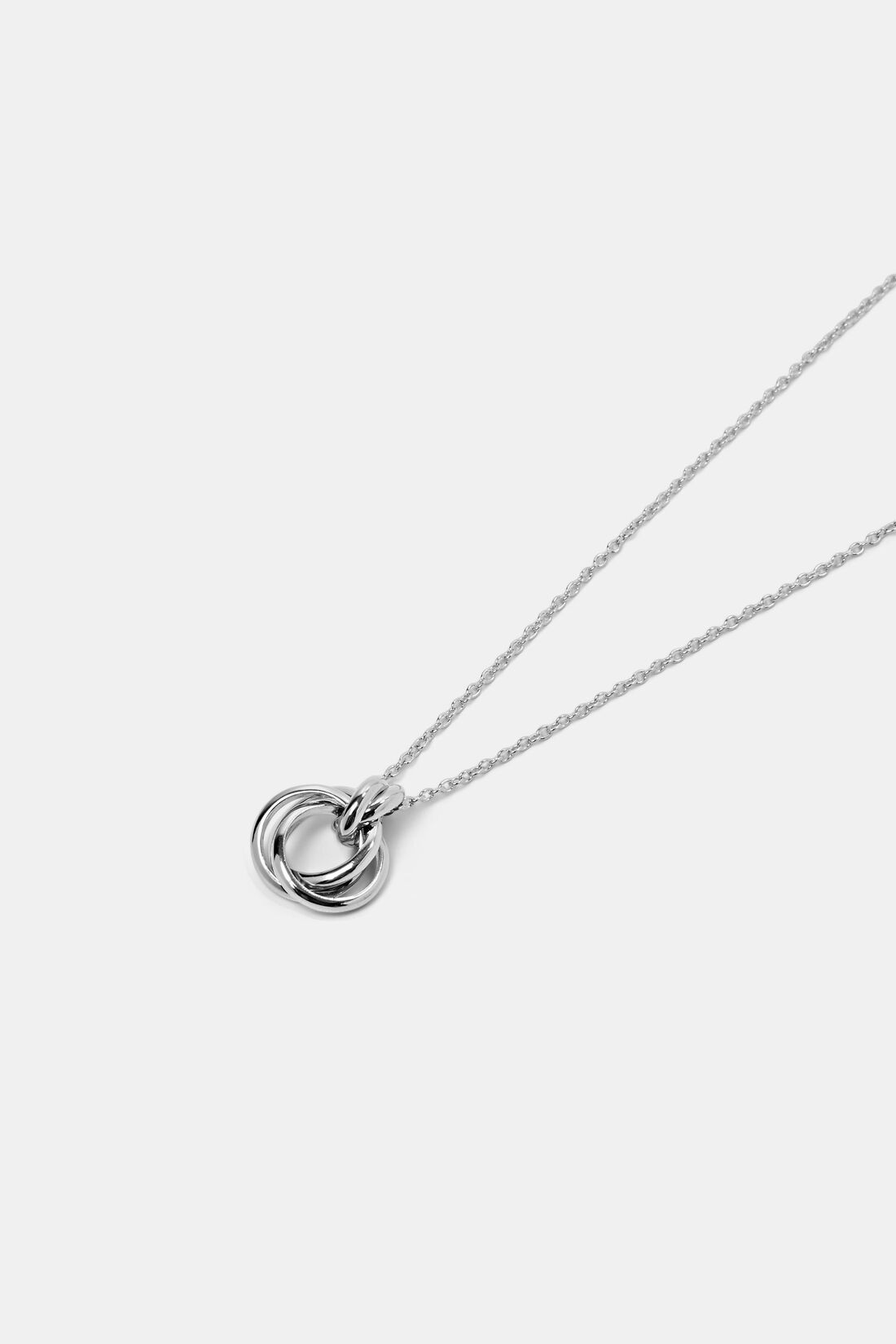 Halskette mit Ring-Trio Anh&auml;nger