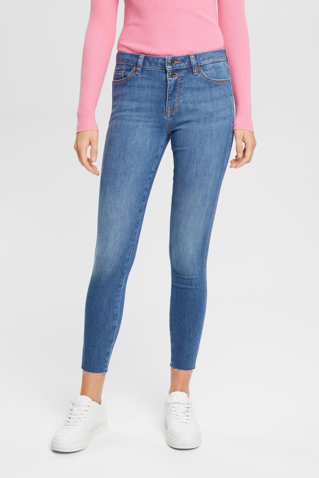 Stretchige High-Rise-Jeans im Skinny Fit