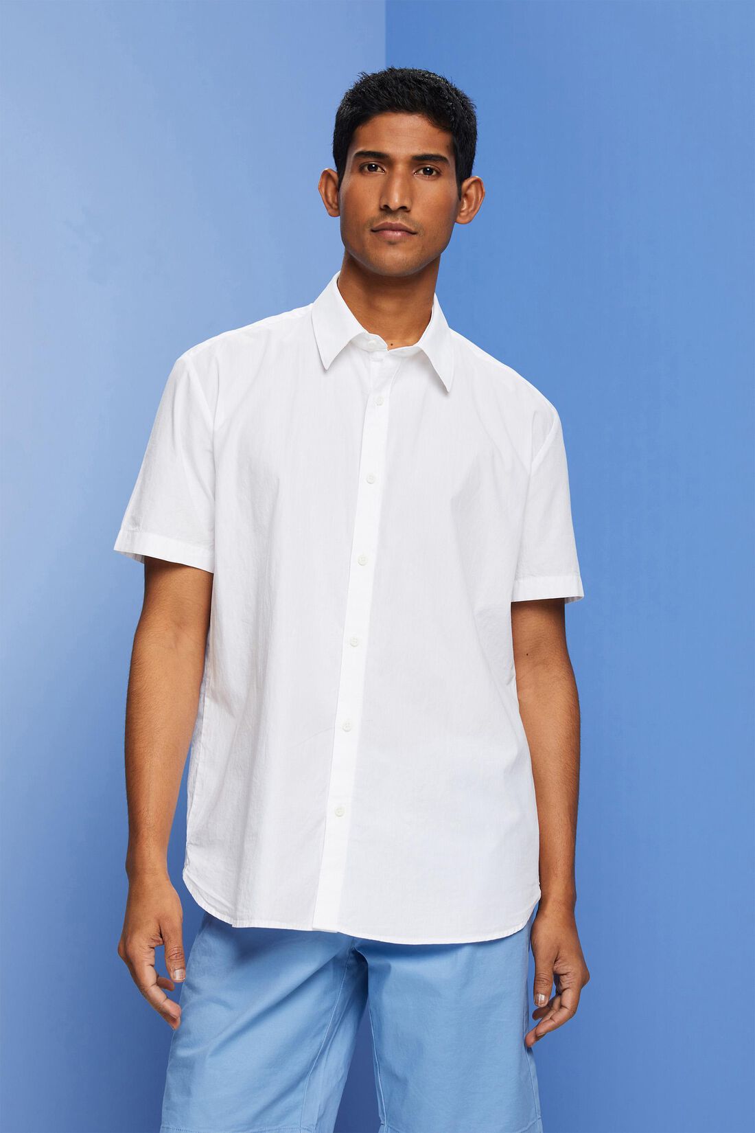 Kurz&auml;rmeliges Button-Down-Hemd