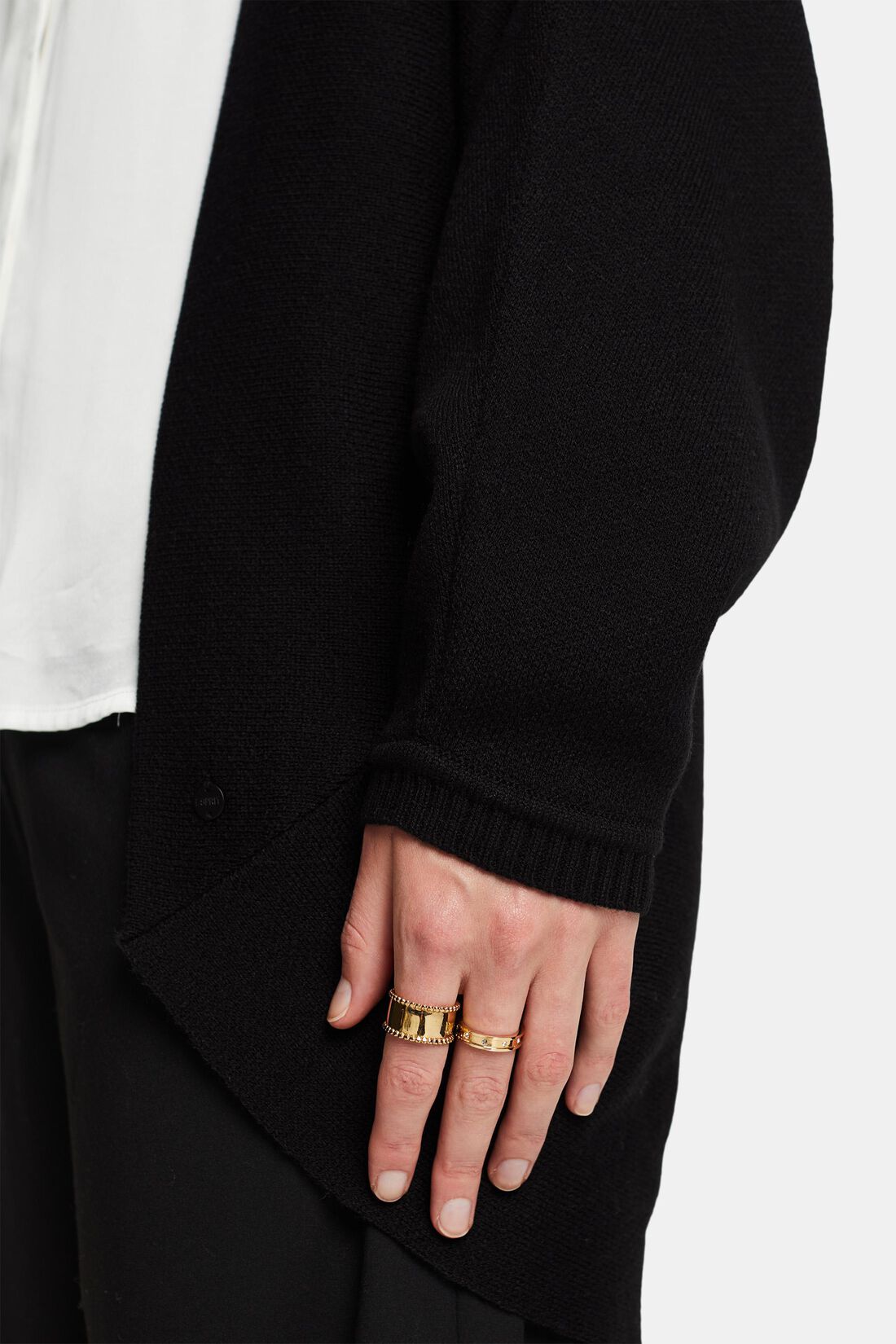 Recycelt: Cardigan mit Fledermaus&auml;rmeln