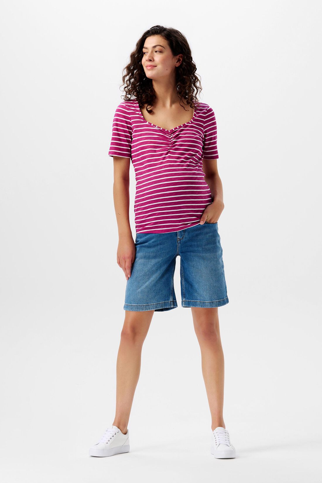 MATERNITY Gestreiftes Jersey-T-Shirt