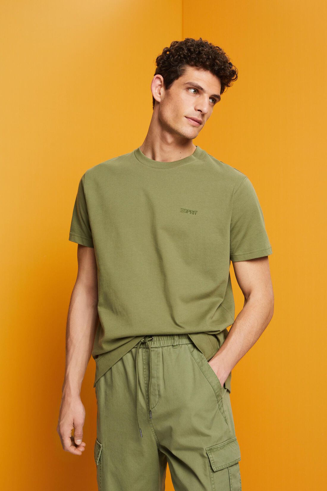 T-Shirt mit Logostickerei