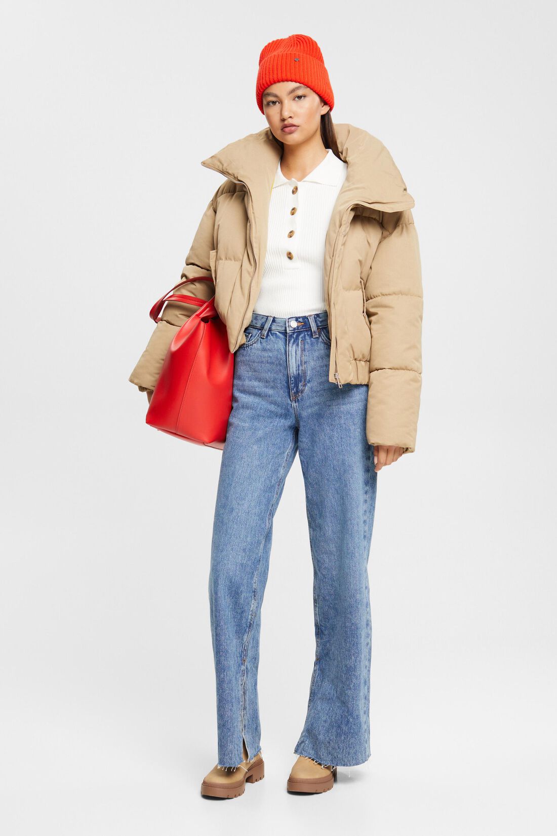 Jeans mit weitem Bein