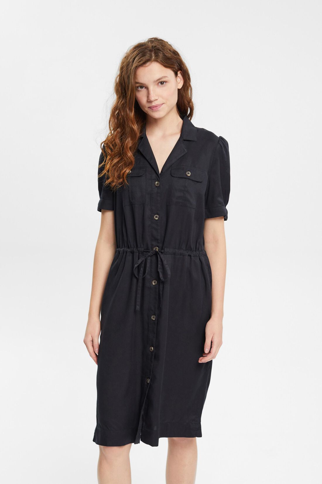 Kleid mit Kordelzug, TENCEL&trade;