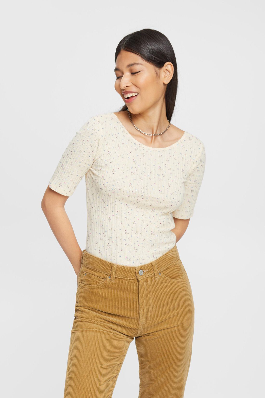 Pointelle-T-Shirt