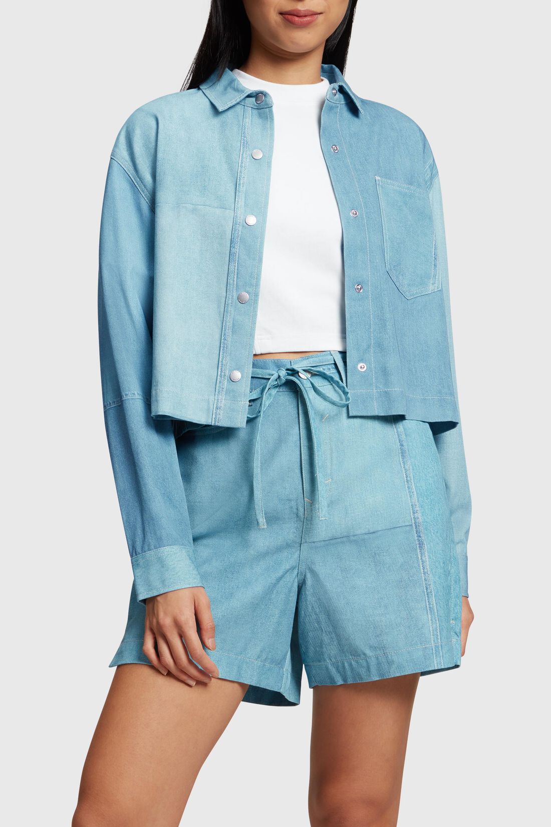 Bedruckte Denim Not Denim Jacke