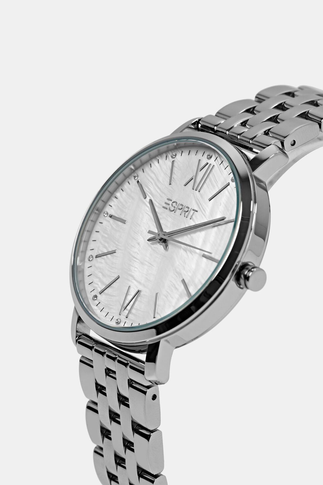 Edelstahluhr mit Leder-Armband