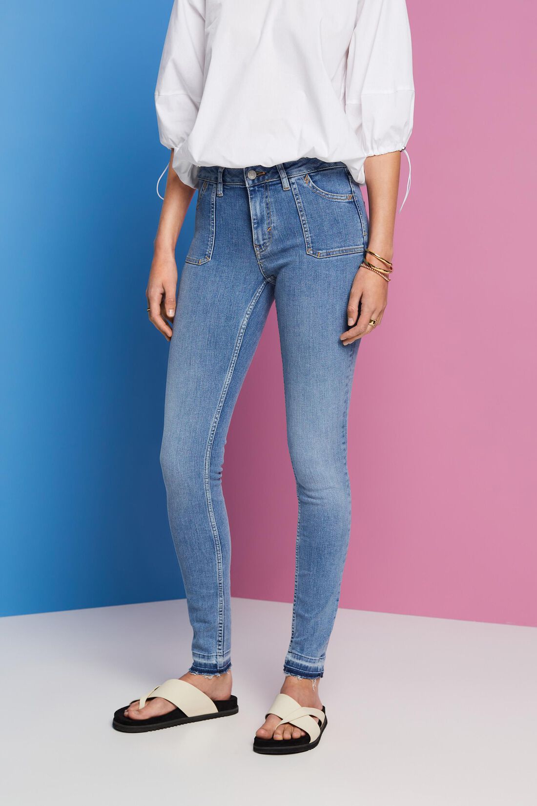 Jeans aus Baumwoll-Mix mit Stretchkomfort