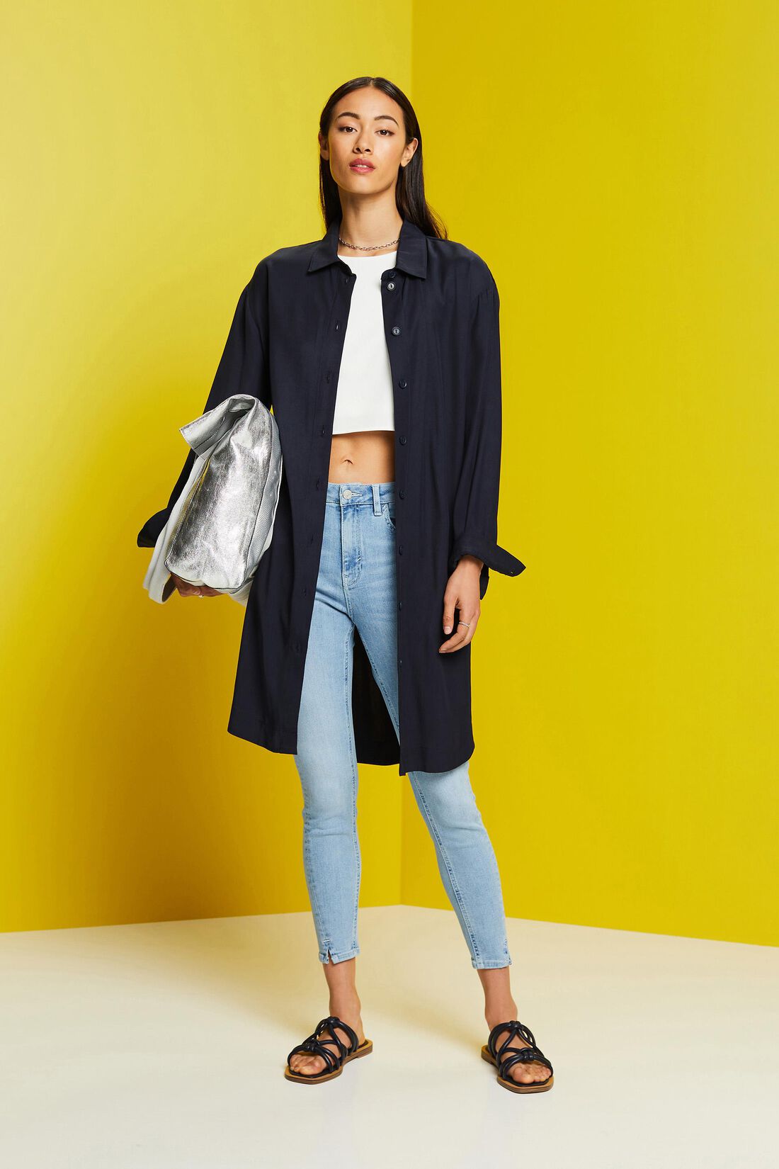 Skinny Jeans in Cropped-L&auml;nge