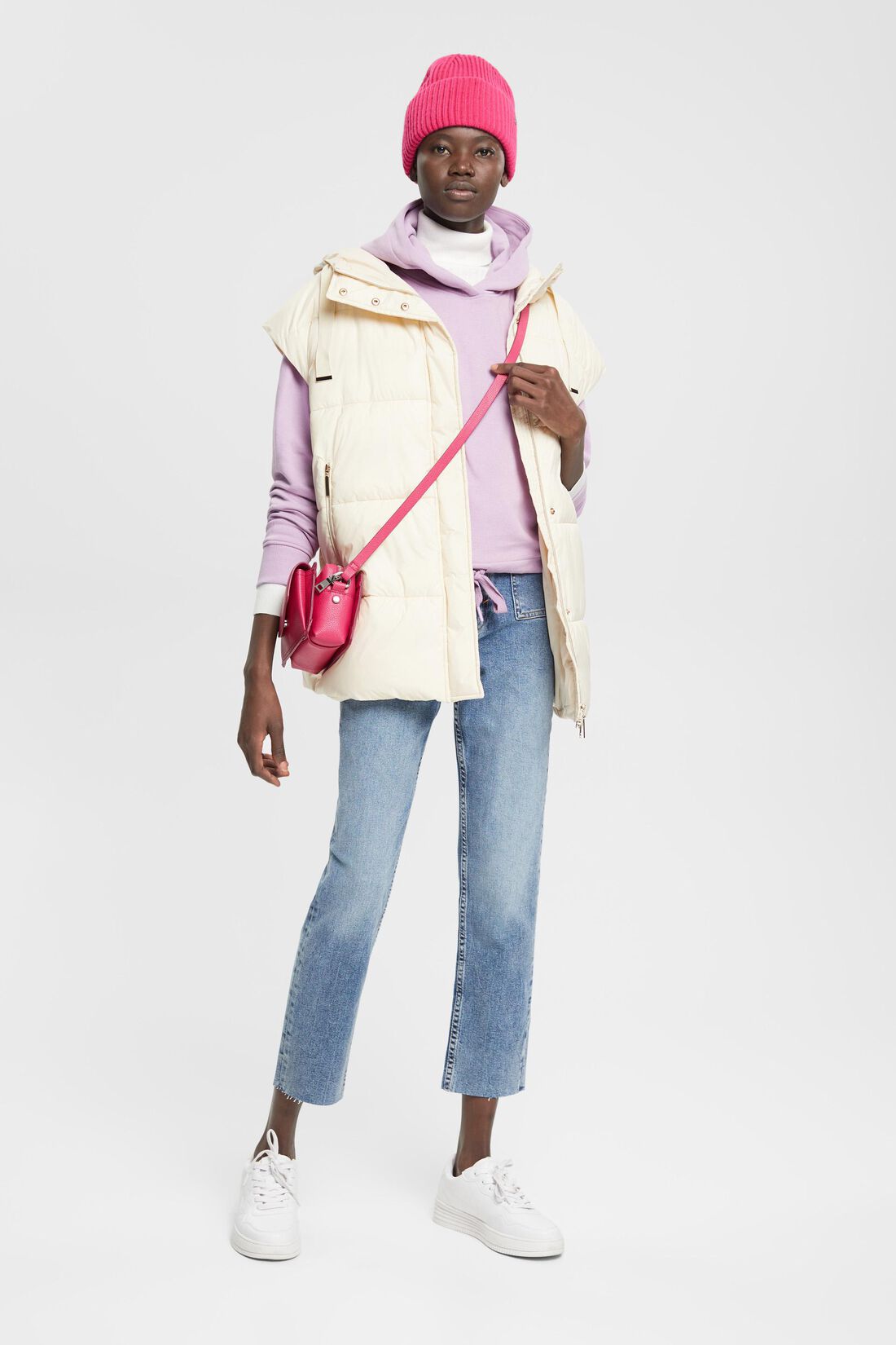High Rise Jeans mit verk&uuml;rztem Bein
