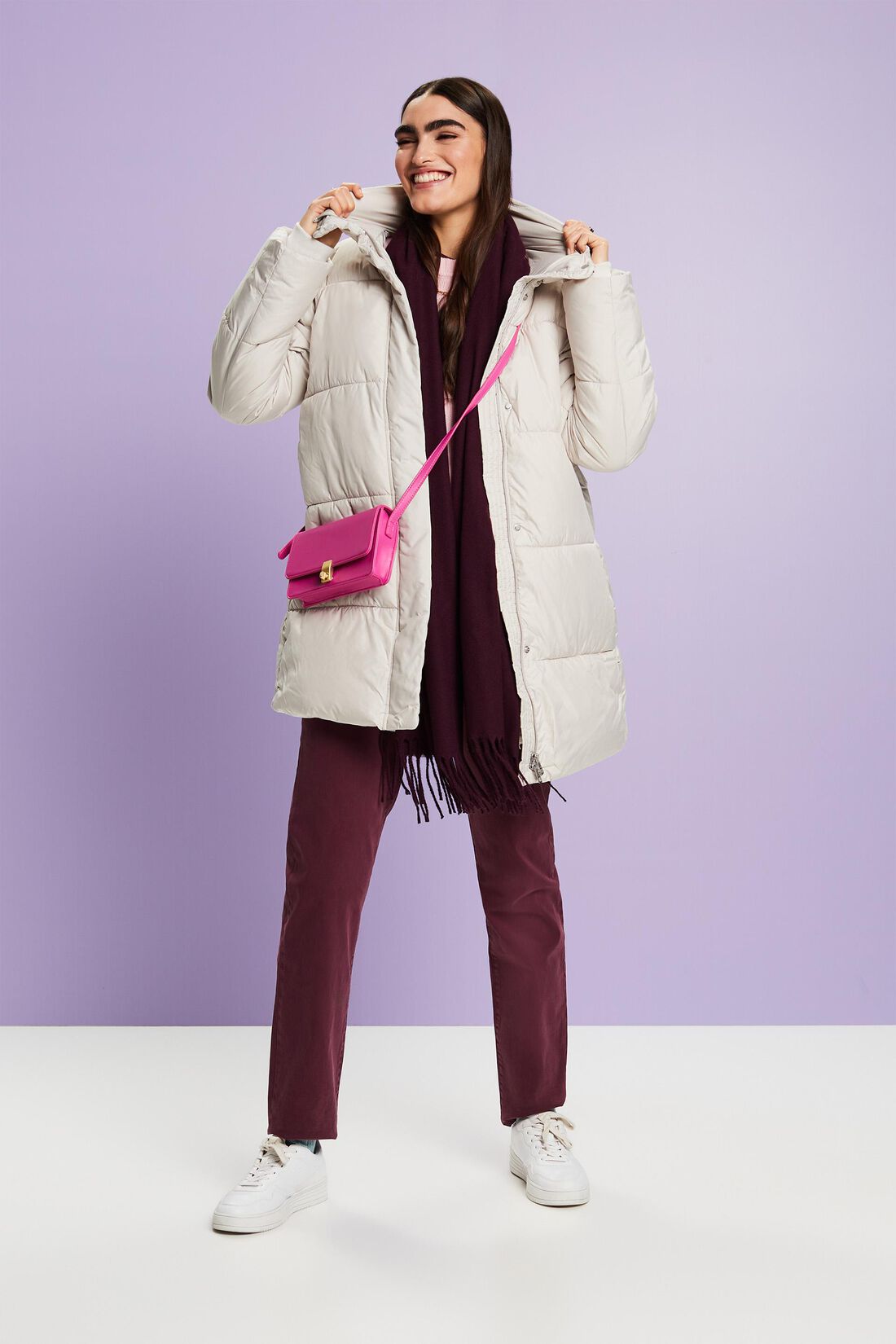 Lange Pufferjacke