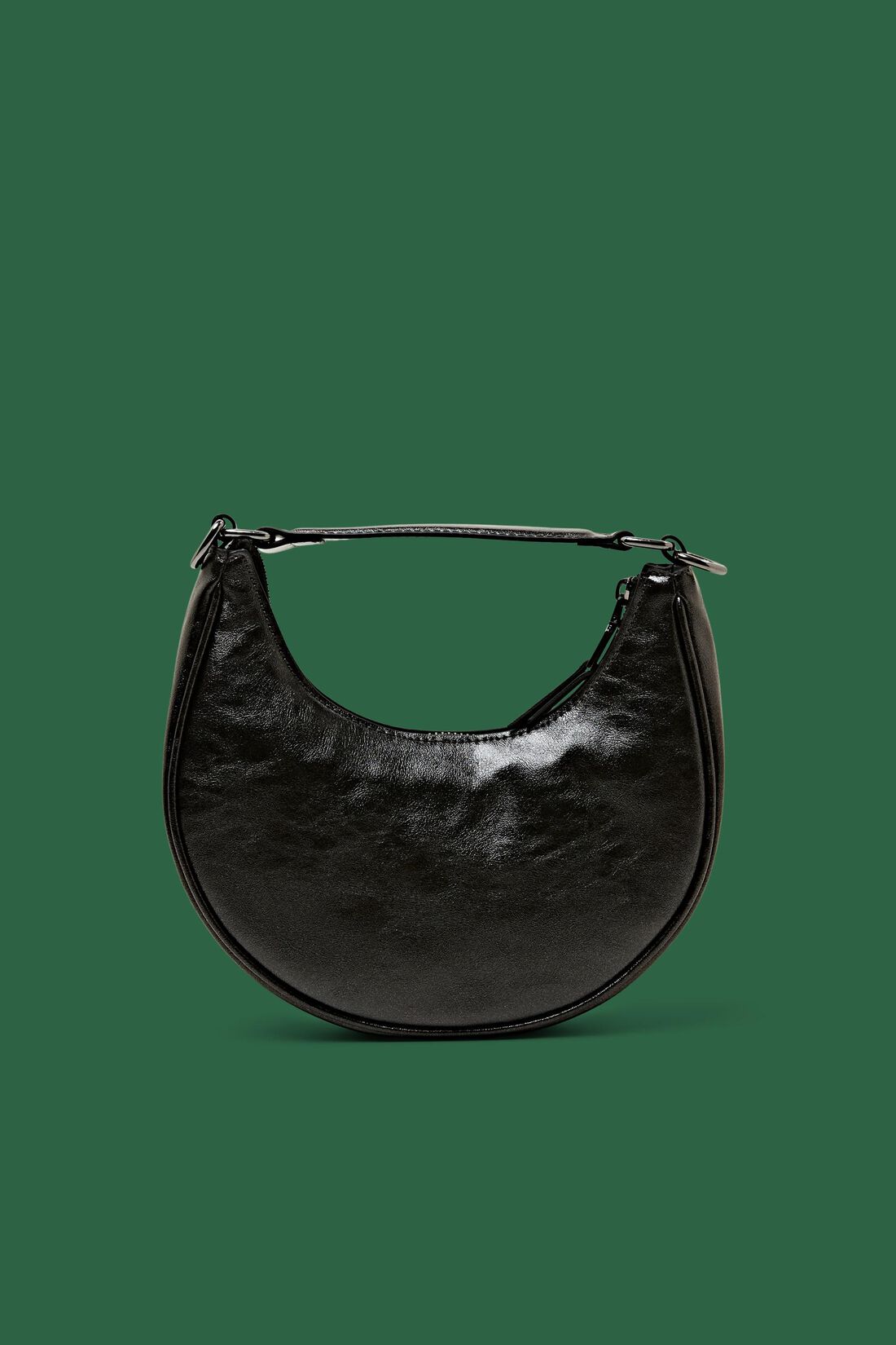 Baguette-Tasche in Lederoptik