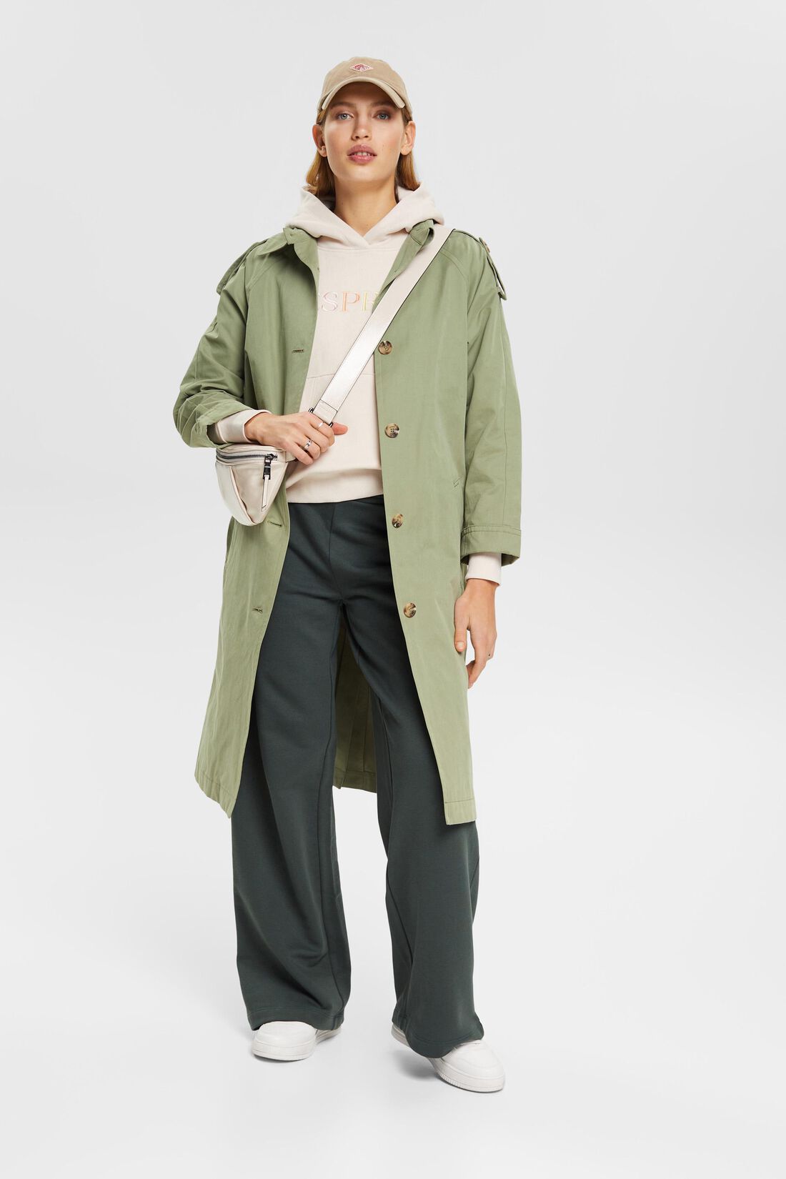 Trenchcoat mit Bindeg&uuml;rtel