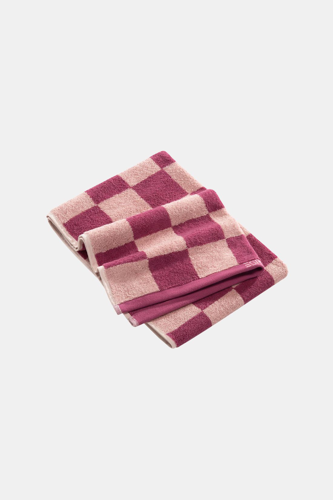 Handtuch mit Schachbrettmuster, 100% Baumwolle