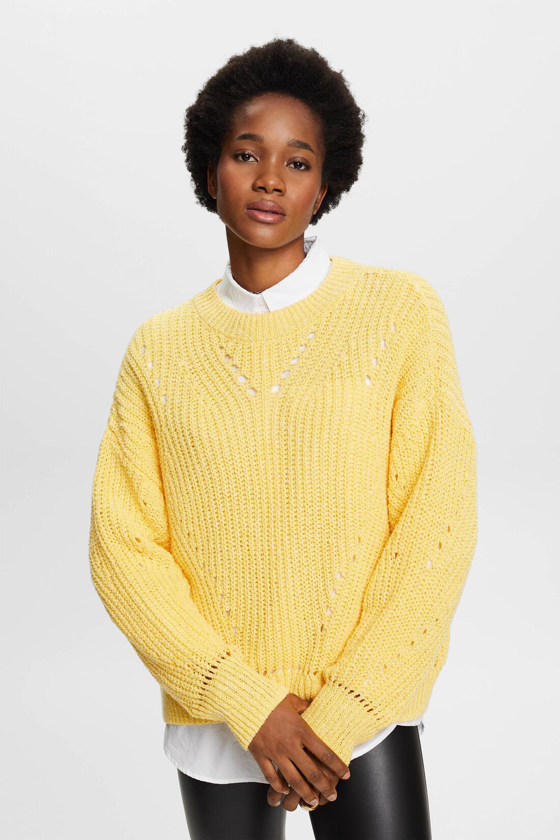 Pullover mit Zopf-Muster