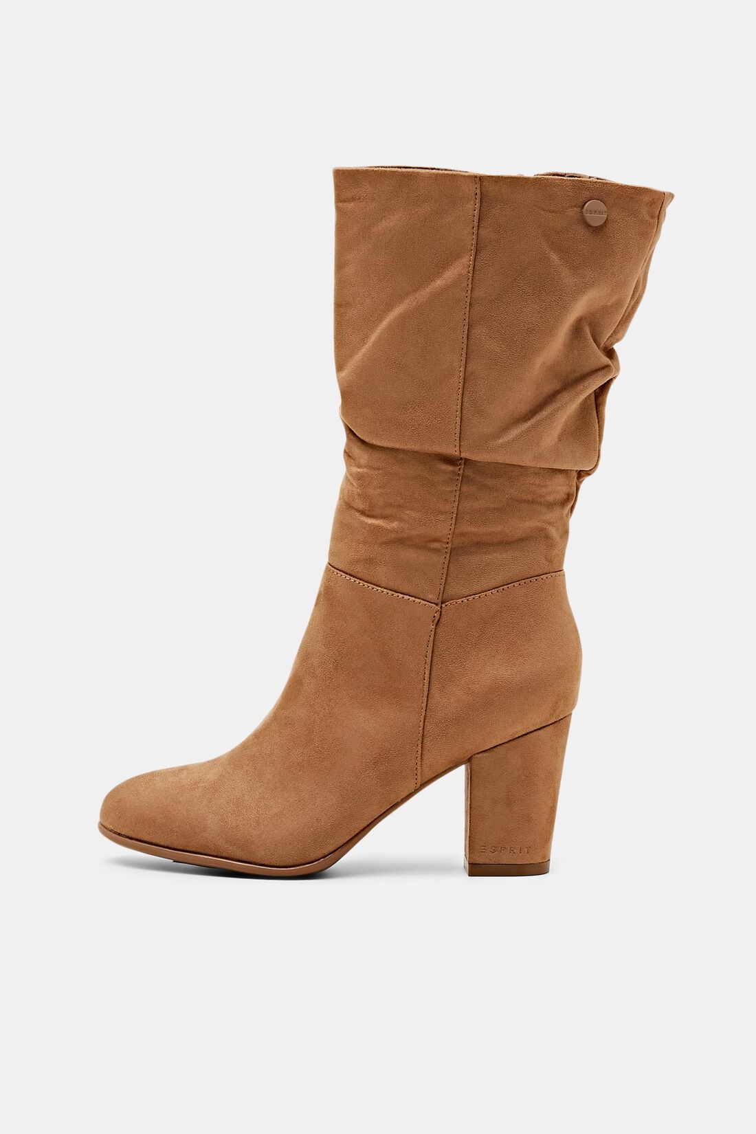 Boots im Sloutch-Design in Wildlederoptik
