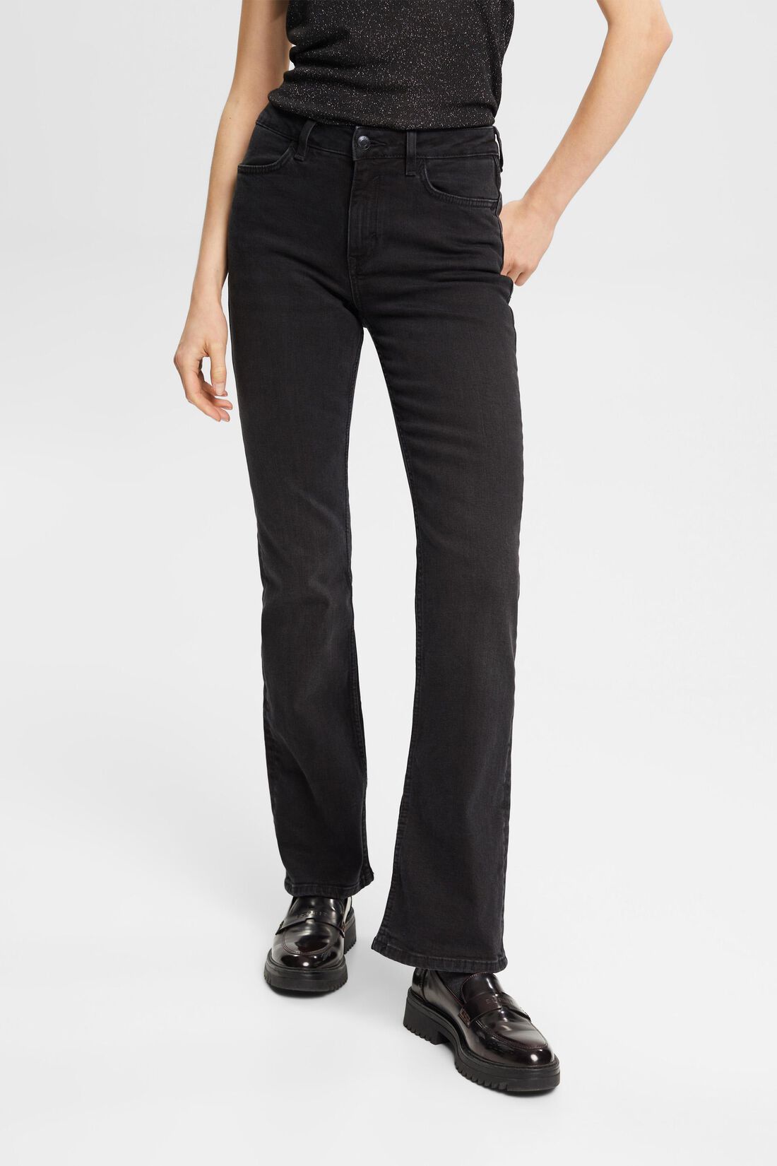 Bootcut Jeans mit mittlerer Bundh&ouml;he