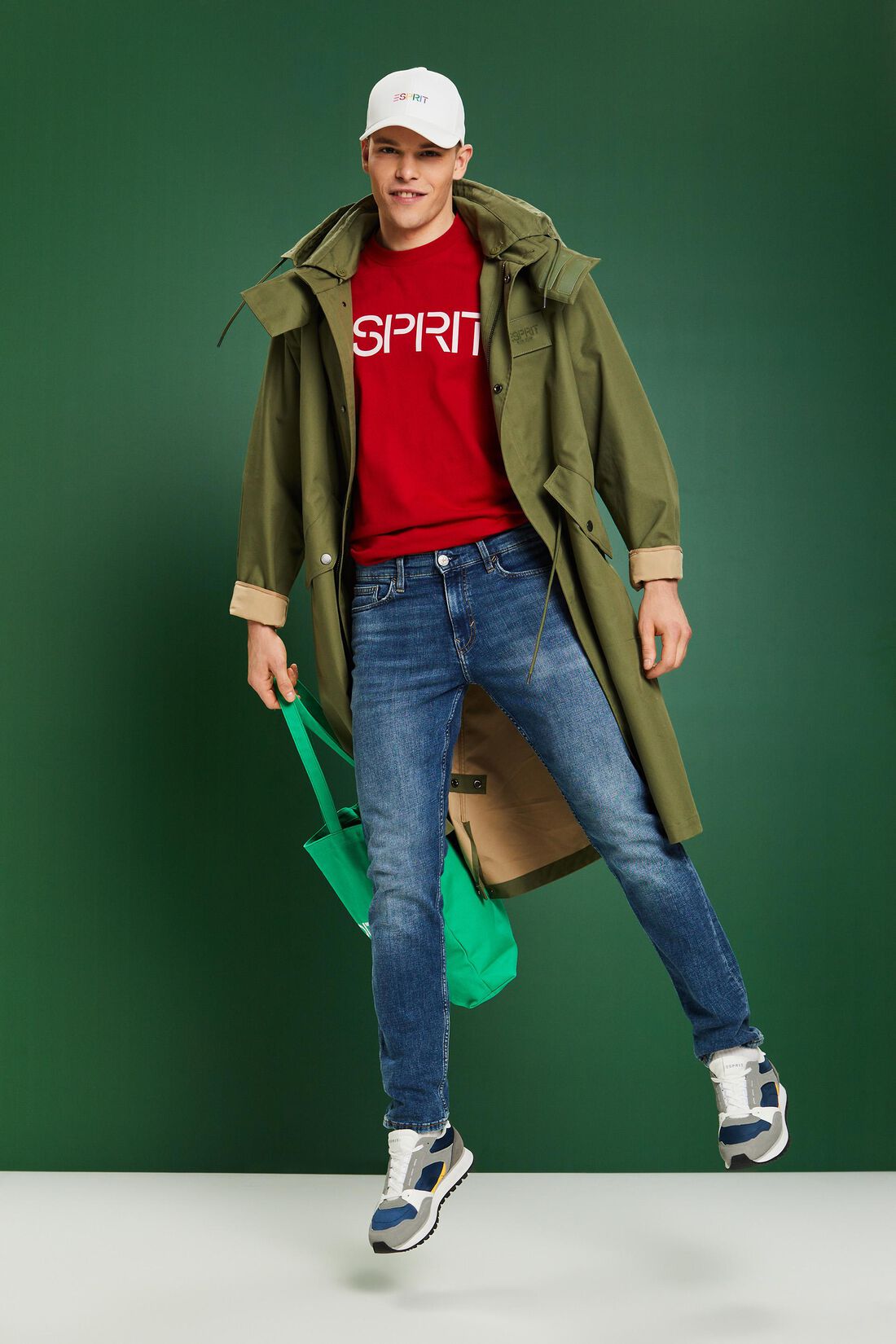 Jeans mit schmaler Passform und mittelhohem Bund