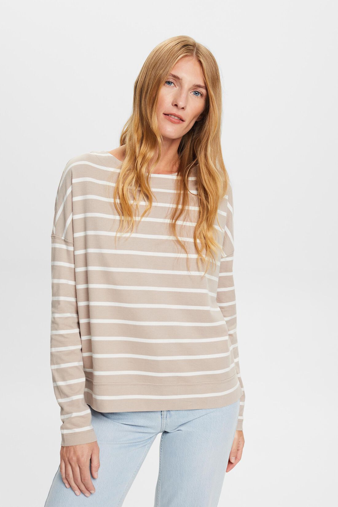 Gestreiftes Longsleeve aus Baumwolle