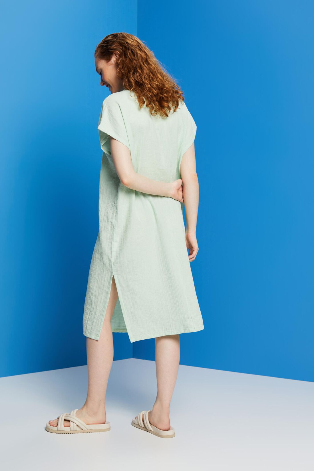Tunika-Strandkleid, 100% Baumwolle