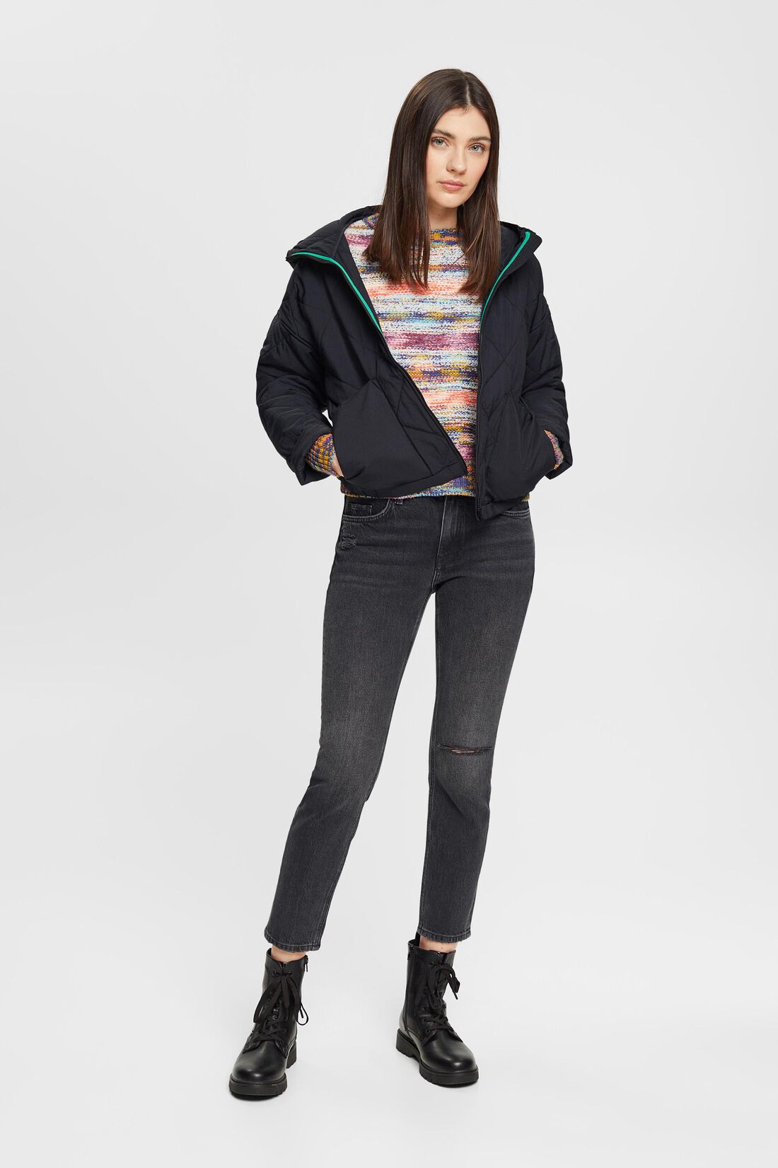 Stretch-Jeans im Destroyed-Look