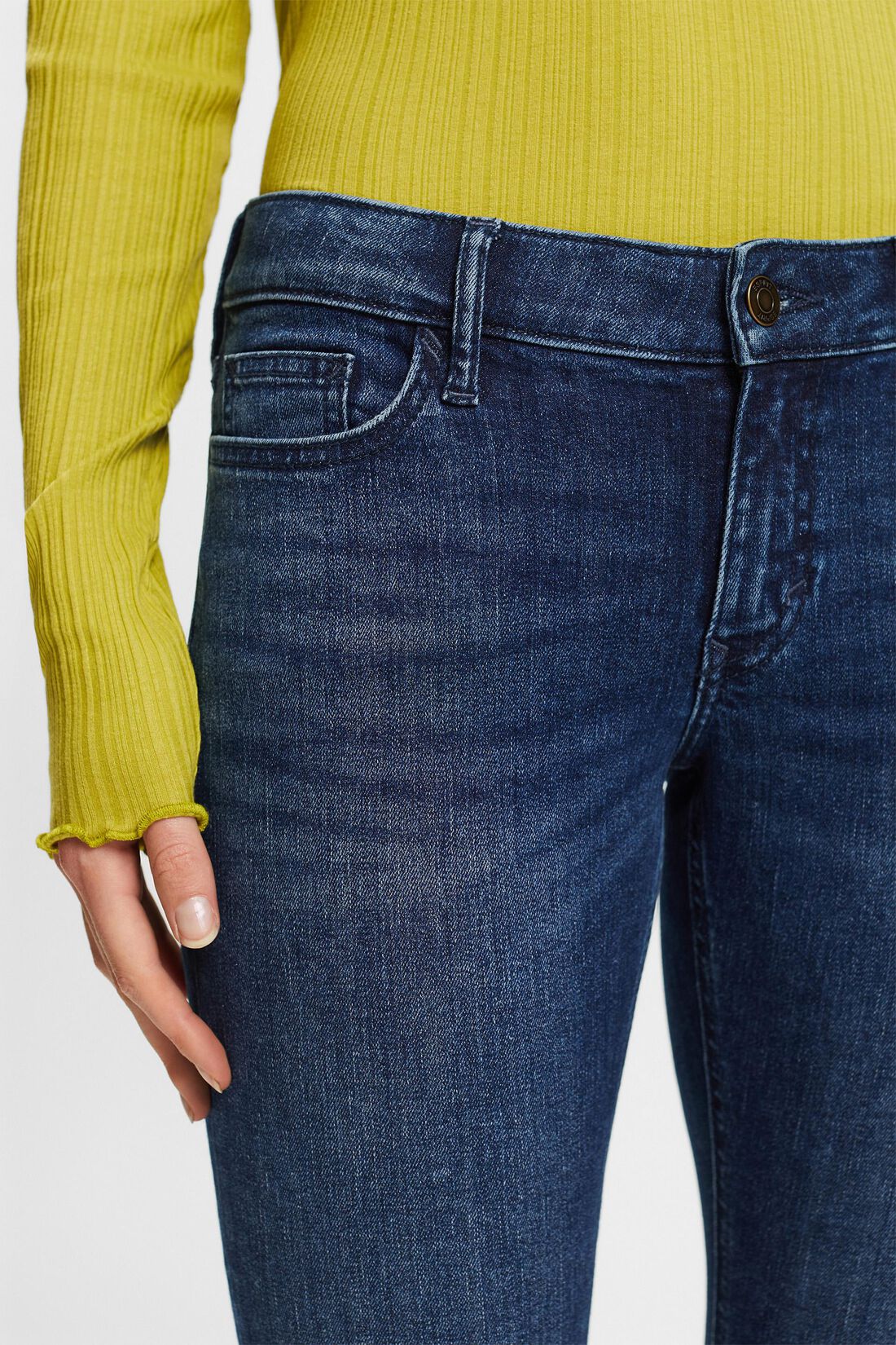 Skinny Jeans mit niedrigem Bund
